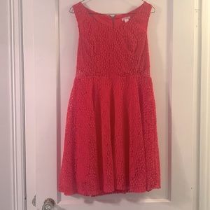 Pretty coral summer dress
